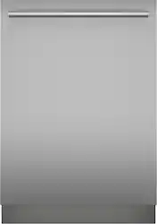 Thermador - Sapphire 24" Top Control Smart Built-In Tub Dishwasher with 3rd Rack and Masterpiece Handle, 44 dBA - Stainless Steel - Front_Zoom