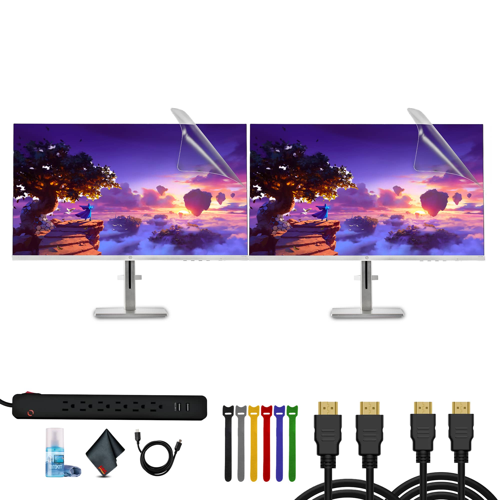 HP - Series 5 27 inch FHD Height Adjust Monitor - 527sh Bundle