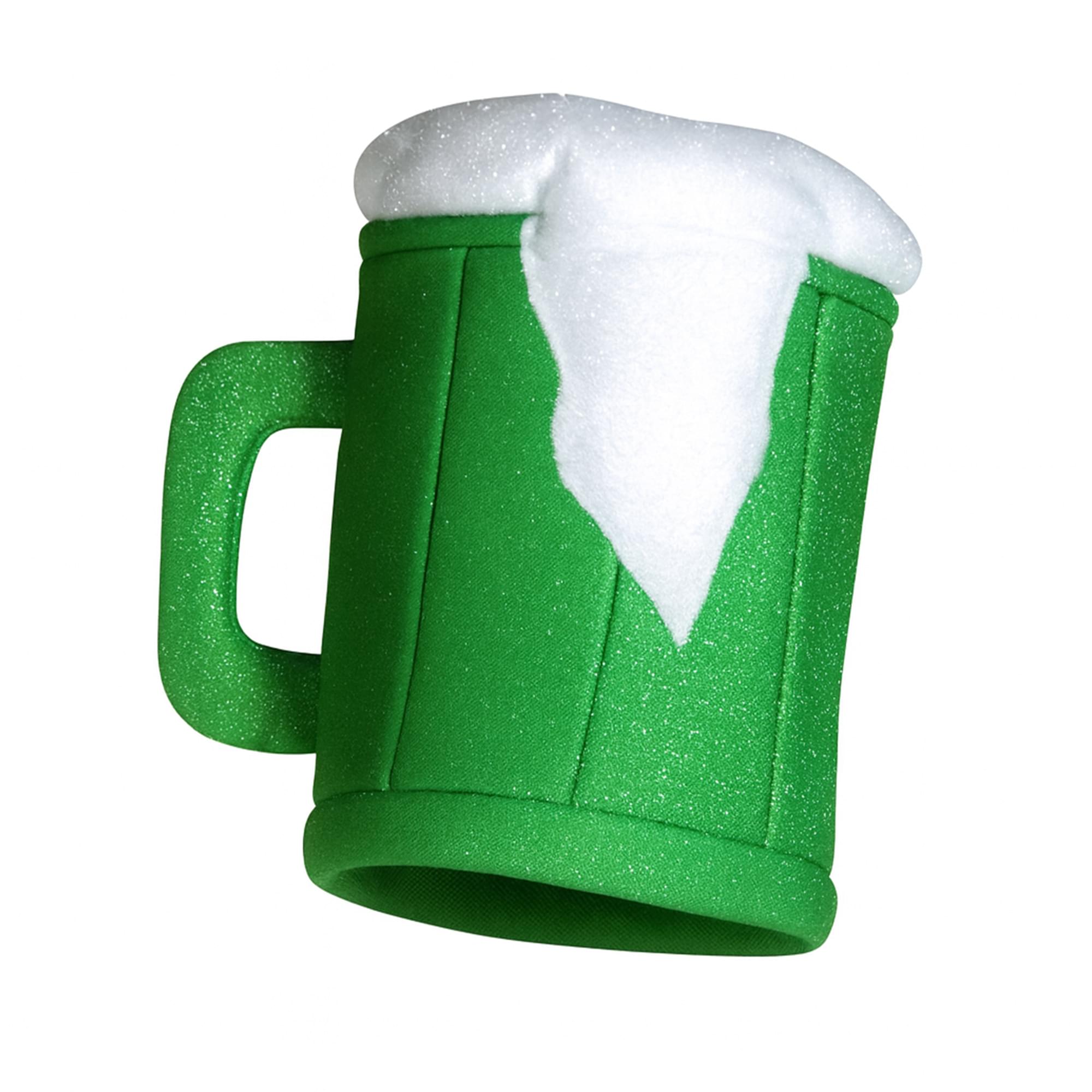 Alt View 1. Rasta Imposta - Green Beer Mug Adult Costume Hat - Green.