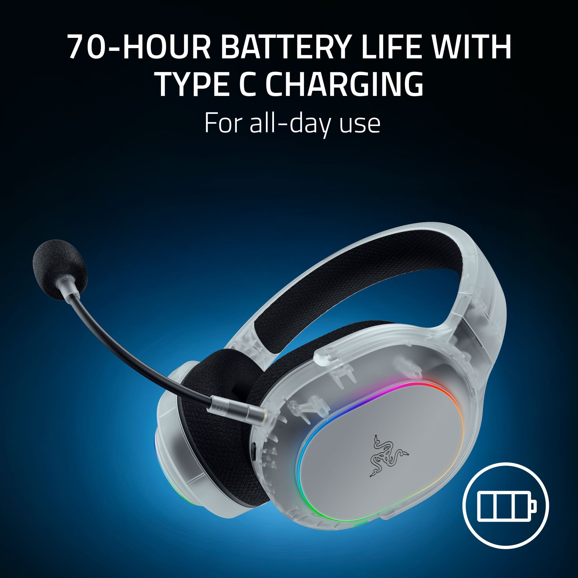 Razer Barracuda X Chroma ホワイトエデ イション Razer Barracuda X Chroma Wireless Gaming Headset - White - us