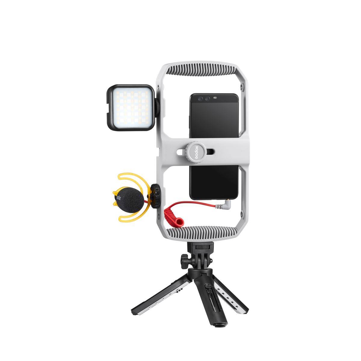 Alt View 2. Godox - Godox VK1-AX Vlogging Kit (For mobile devices with 3.5mm ports).