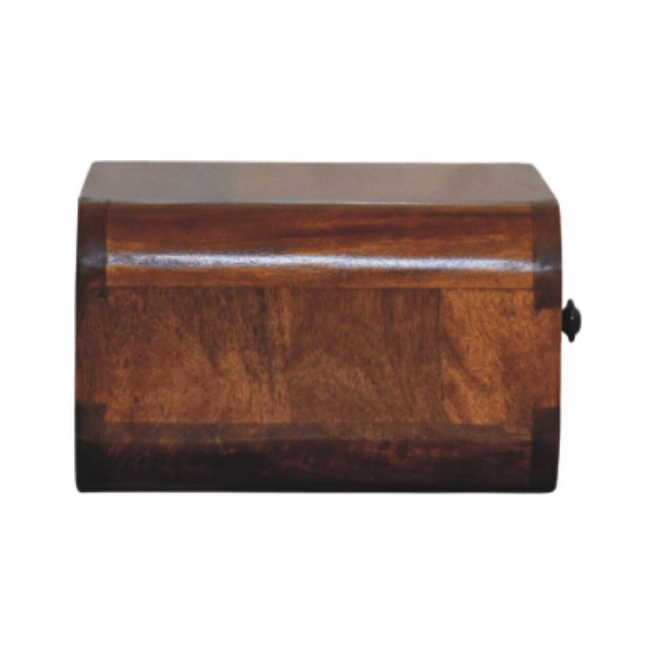 Alt View 4. Artisan Furniture - Artisan Furniture Solid Wood Avora Mini Wall-Mounted Chestnut 1 Drawer Nightstand - Chestnut.