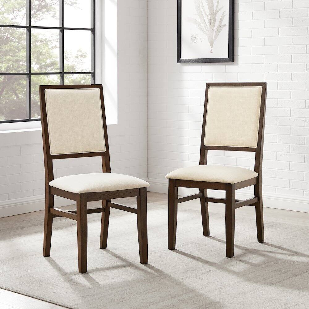 Alt View 3. Crosley Furniture - Joanna 2-Piece Upholstered Back Dining Chair Set - Black.