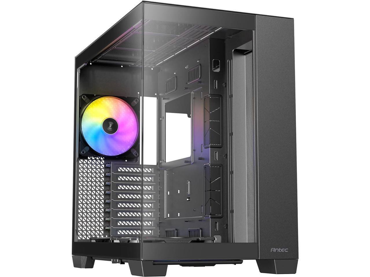 Alt View 1. Antec - Antec C8 ARGB, 2x TQR 160mm & 1x TQ 140mm Fans, Dual-chamber, Type-C, 360mm Radiator, RTX 40 compatible Full-Tower Case - ARGB.