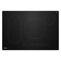 Whirlpool - 30" Electric Induction Cooktop with Temp Cook Technology - Black - Front_Zoom