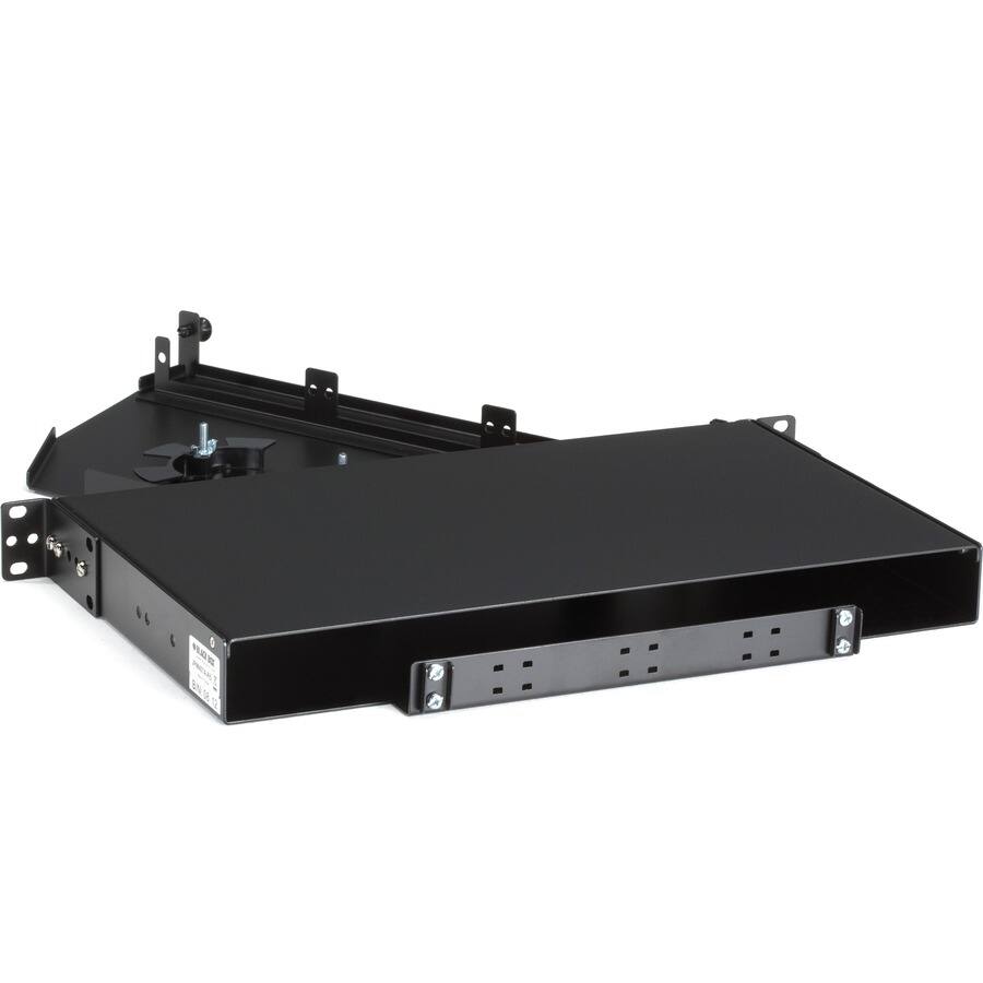 Alt View 1. Black Box Network Services - Rackmount Fiber Shelf, 1U, 3-Adapter Panel.
