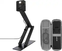 Ambir Technology Inc - AMBIR Flexicam USB Document Camera-4K Video, FC204-AC, Internal Microphone & Light. Compatible with ChromeBook, MacOS an - Black