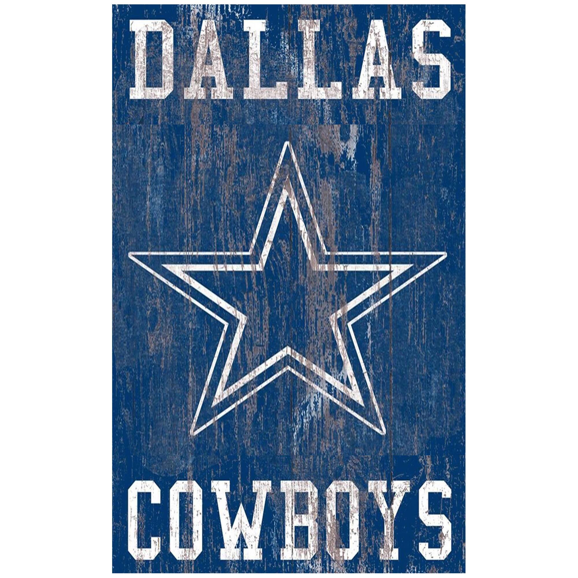 Dallas Cowboys 11'' x 19'' Heritage Distressed Logo Sign