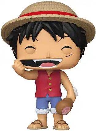 Front. Funko - Funko POP! Jumbo: One Piece - Luffy - Collectibles - Multicolor.