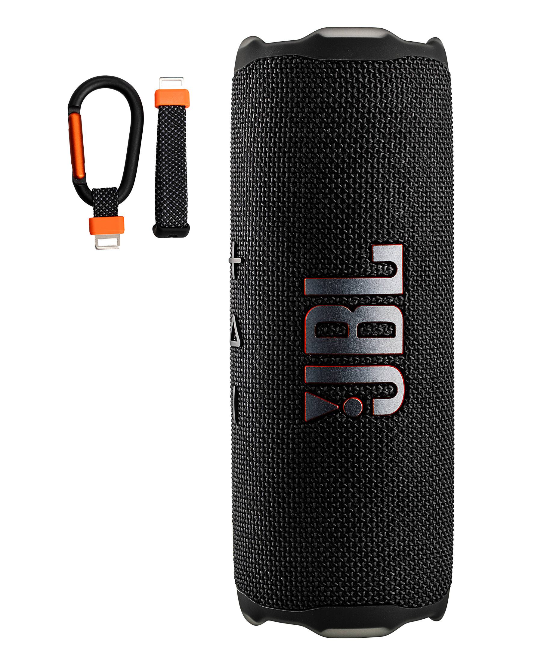 Alt View 1. JBL - JBL Flip 7 Portable Bluetooth Speaker (Black), deep bass, IP68 waterproof, for home, Outdoors Bundle - Black.