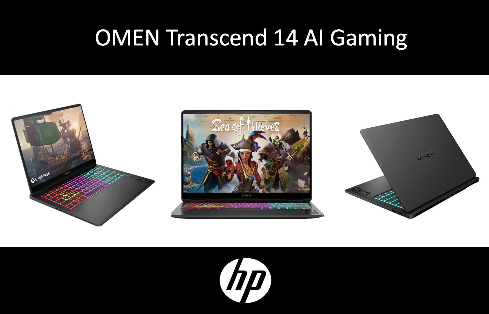 OMEN Transcend 14 AI Gaming  
Sea of Thieves  
GAMEPASS  
hp