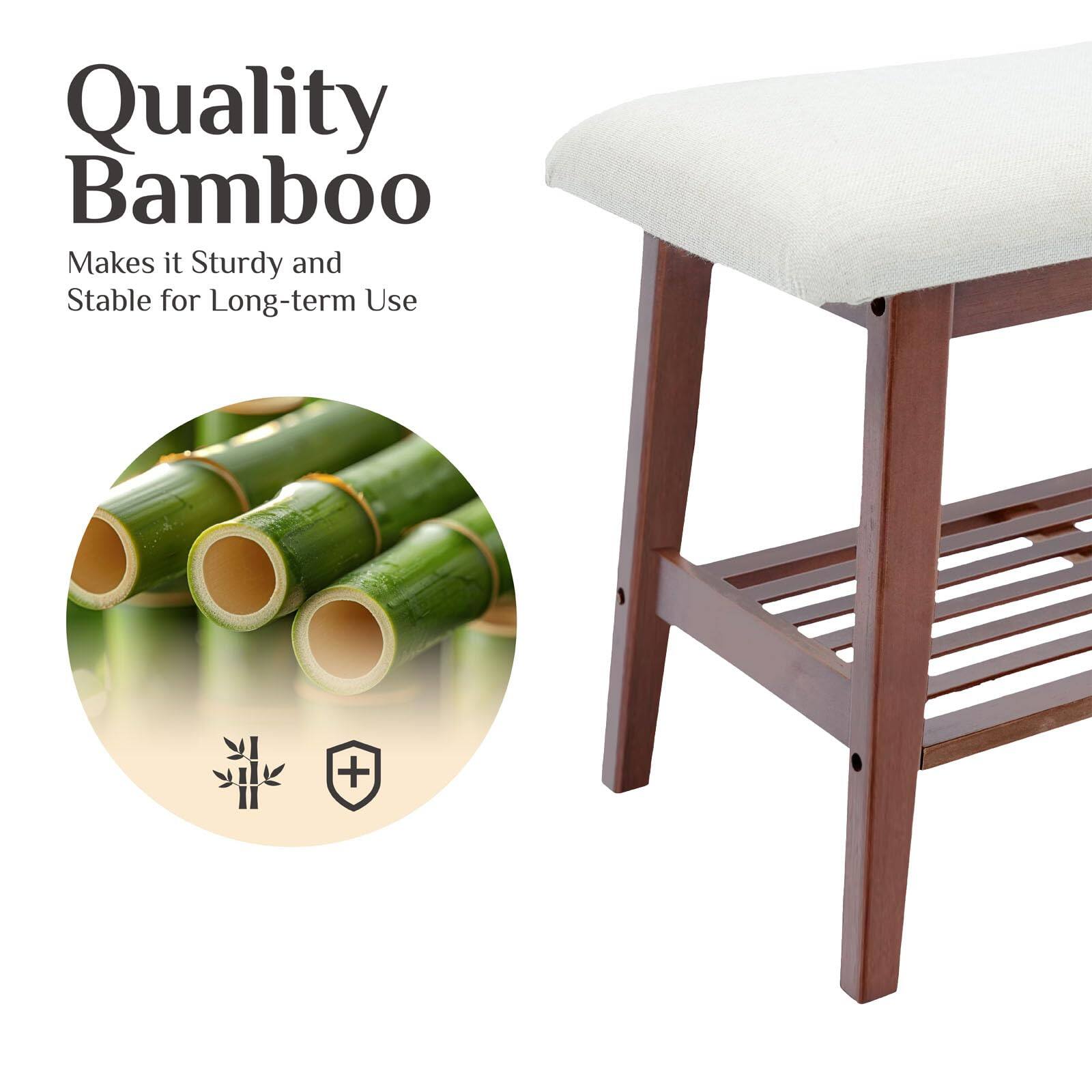 Quality Bamboo  
Makes it Sturdy and Stable for Long-term Use