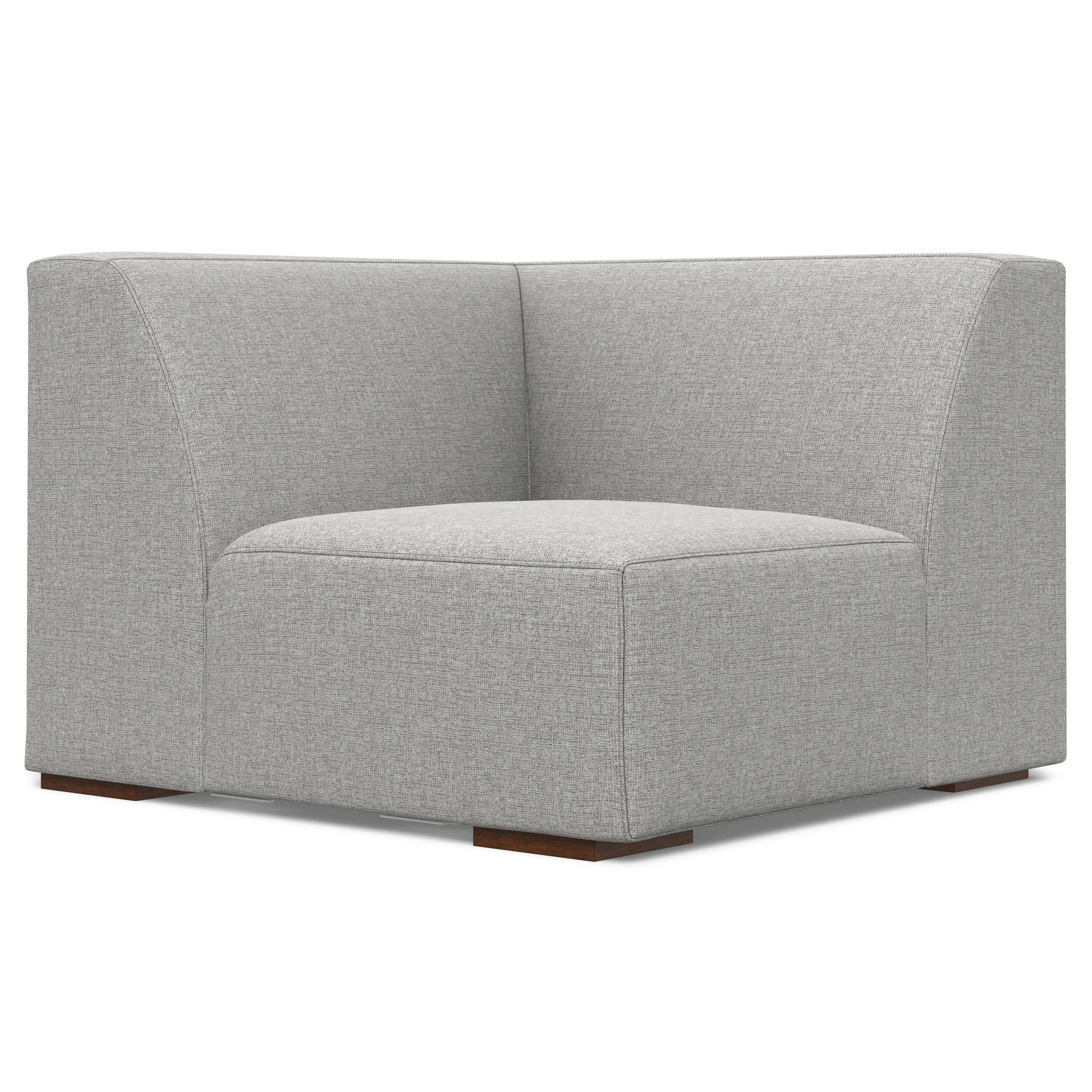Simpli Home - Rex Corner Sofa Module in Tightly Woven Performance Fabric - Pale Grey price history on PriceWatchPro