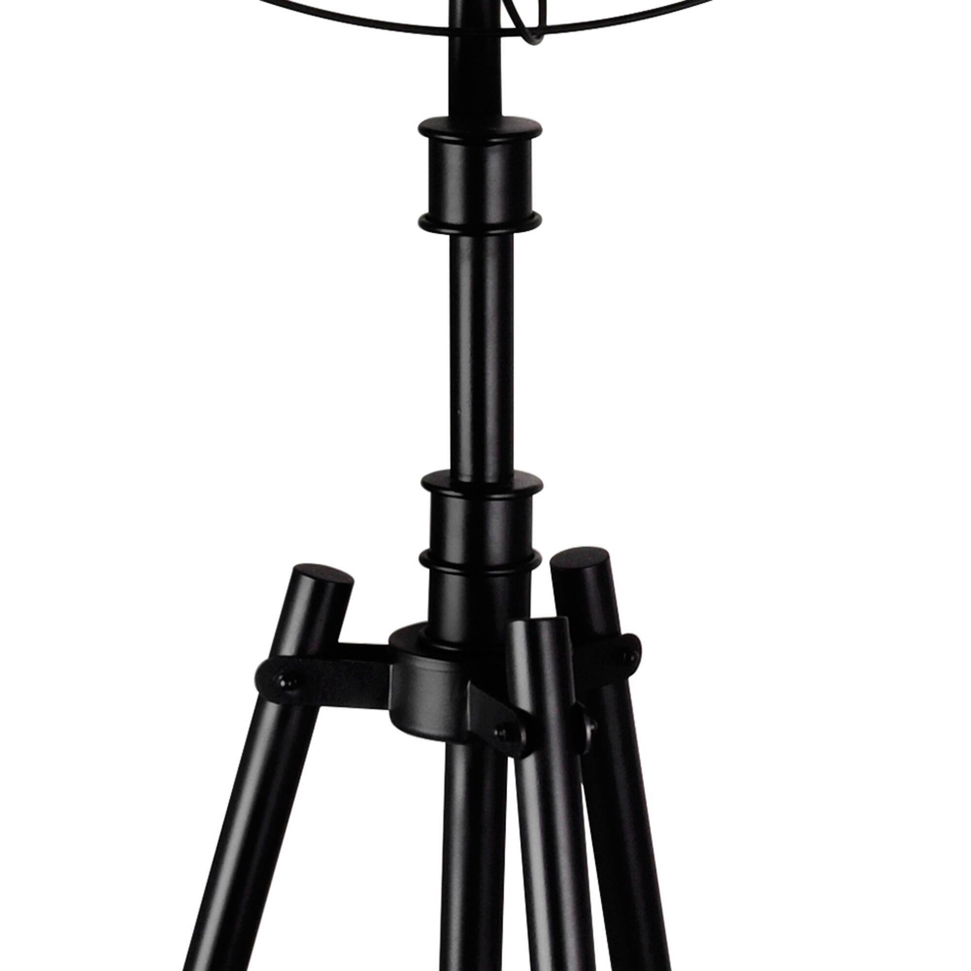 Left. CWI Lighting - Pamela 5 Light Floor Lamp With Black Finish - Black.