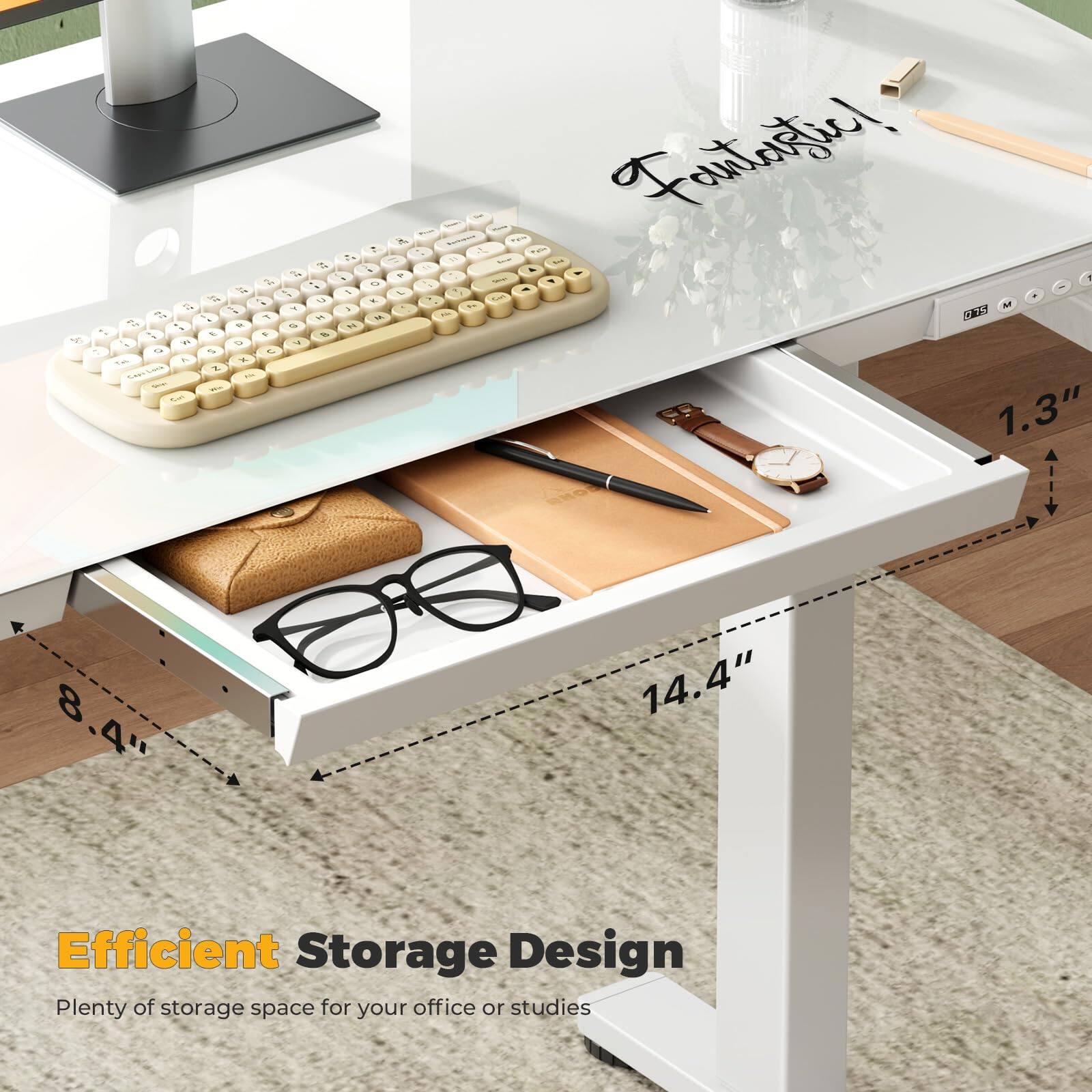 Efficient Storage Design  
Plenty of storage space for your office or studies