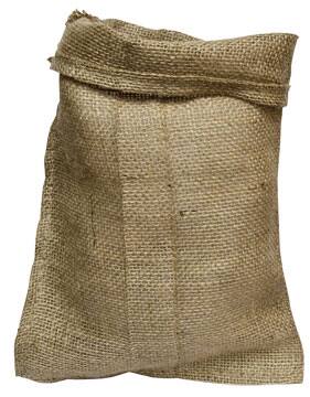 Front. BreeBe - Burlap Bag - 12" x 20" - Brown.