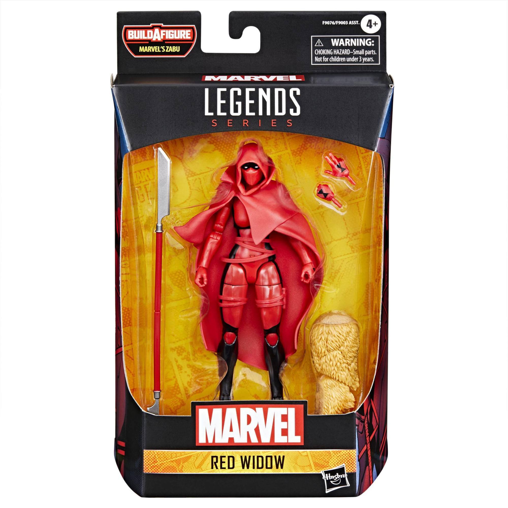 BUILD A FIGURE  
MARVEL'S ZABU

MARVEL LEGENDS SERIES

MARVEL  
RED WIDOW

WARNING: CHOKING HAZARD - Small parts. Not for children under 3 years.

F0976/90093 ASST.  
4+