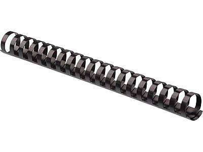 Fellowes - 1" Plastic Binding Spine Comb, 200 Sheet Capacity, 50/Pack (52328) - Black