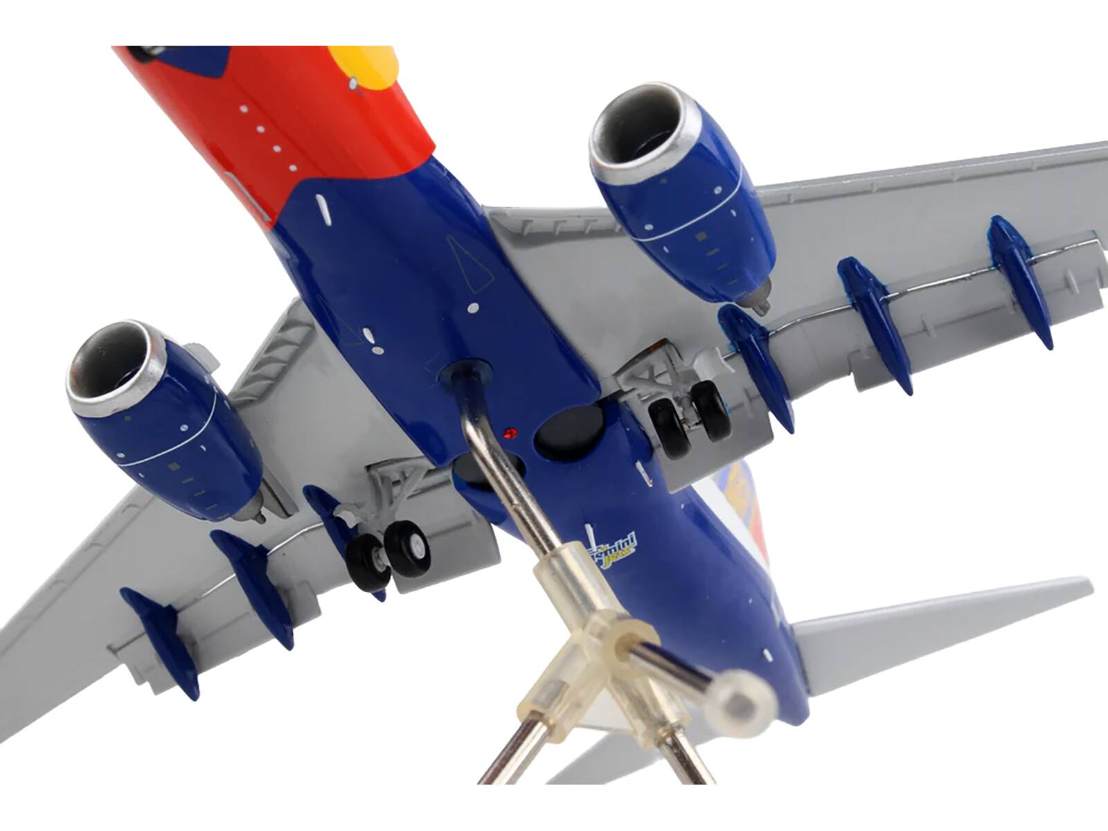 Alt View 4. GeminiJets - Boeing 737-700 Commercial Aircraft with Flaps Down Configuration White and Blue 1/200 Model Airplane by GeminiJets.