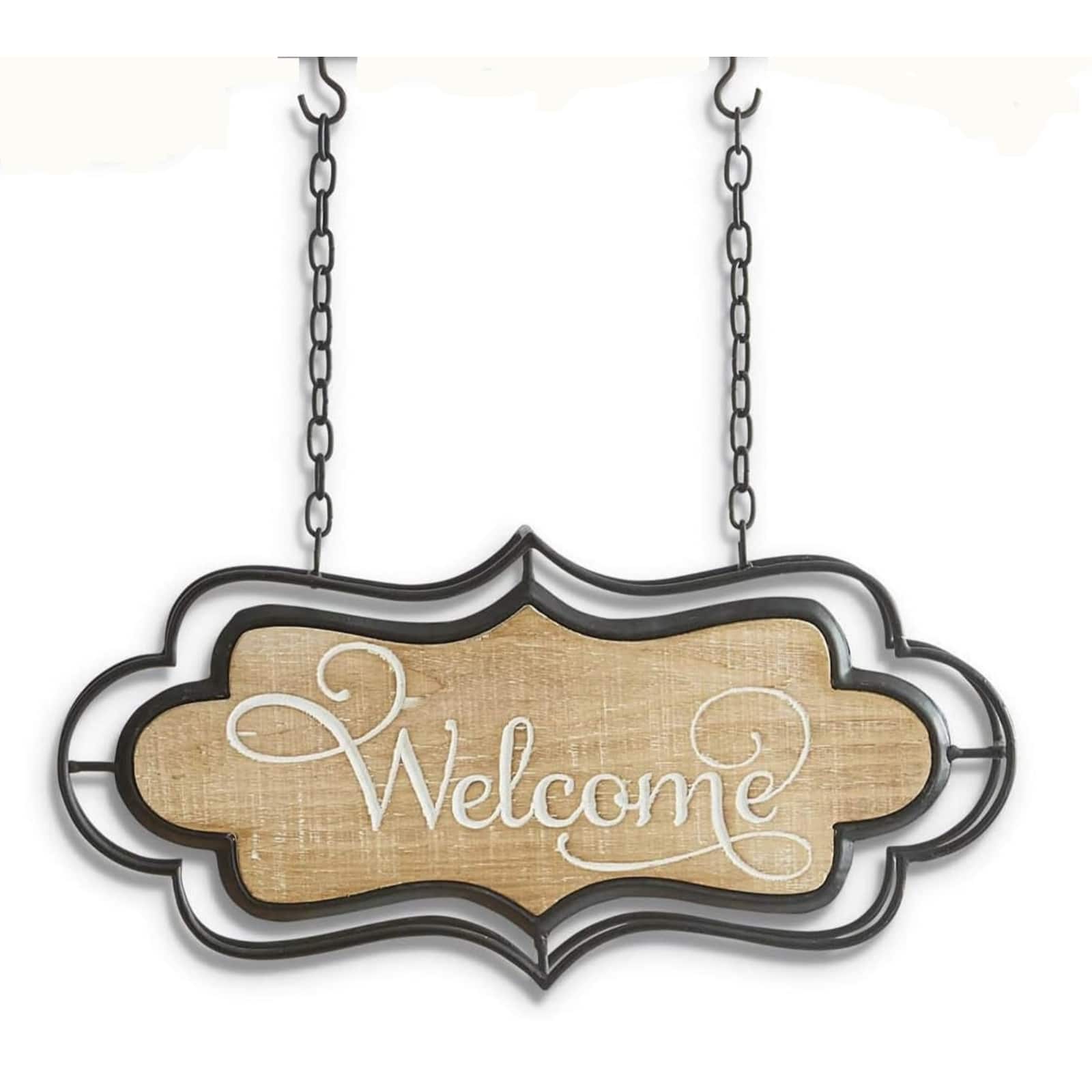 K&K Interiors - Welcome Double Sided Arrow Replacement Sign 13 inch - Arrow Sold Separately - Brown price history on PriceWatchPro