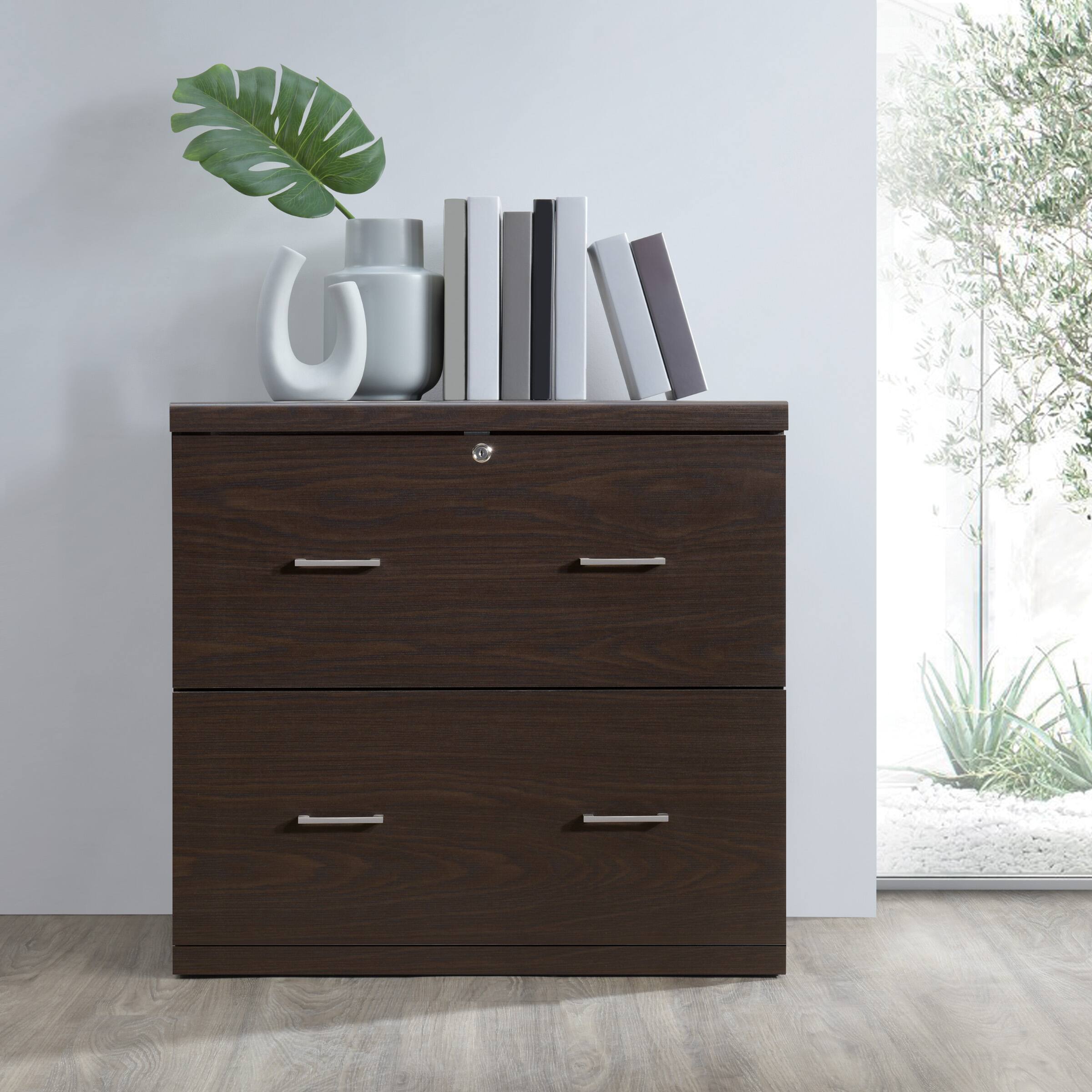 Alt View 16. OSP Home Furnishings - Alpine 2-Drawer Lateral File with Lockdowel Fastening System - Espresso.