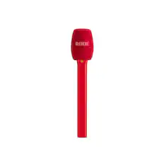 Front. RODE - RODE Interview Micro Handheld Adaptor for Wireless Microphones (Red).