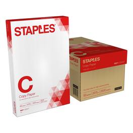 Staples - Copy Paper, 11" x 17", 20 lbs., 500 Sheets/Ream, 5 Reams/Carton (512215) - White