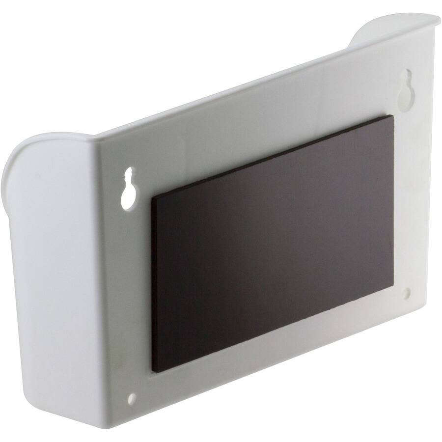 Left. Officemate - Officemate MagnetPlus Magnetic Organizer - 4.76" Height x 8" Width x 2.48" Depth - Magnetic - White - 1 Each.