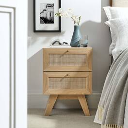 Soma 2-Drawer Nightstand by Modway - Oak