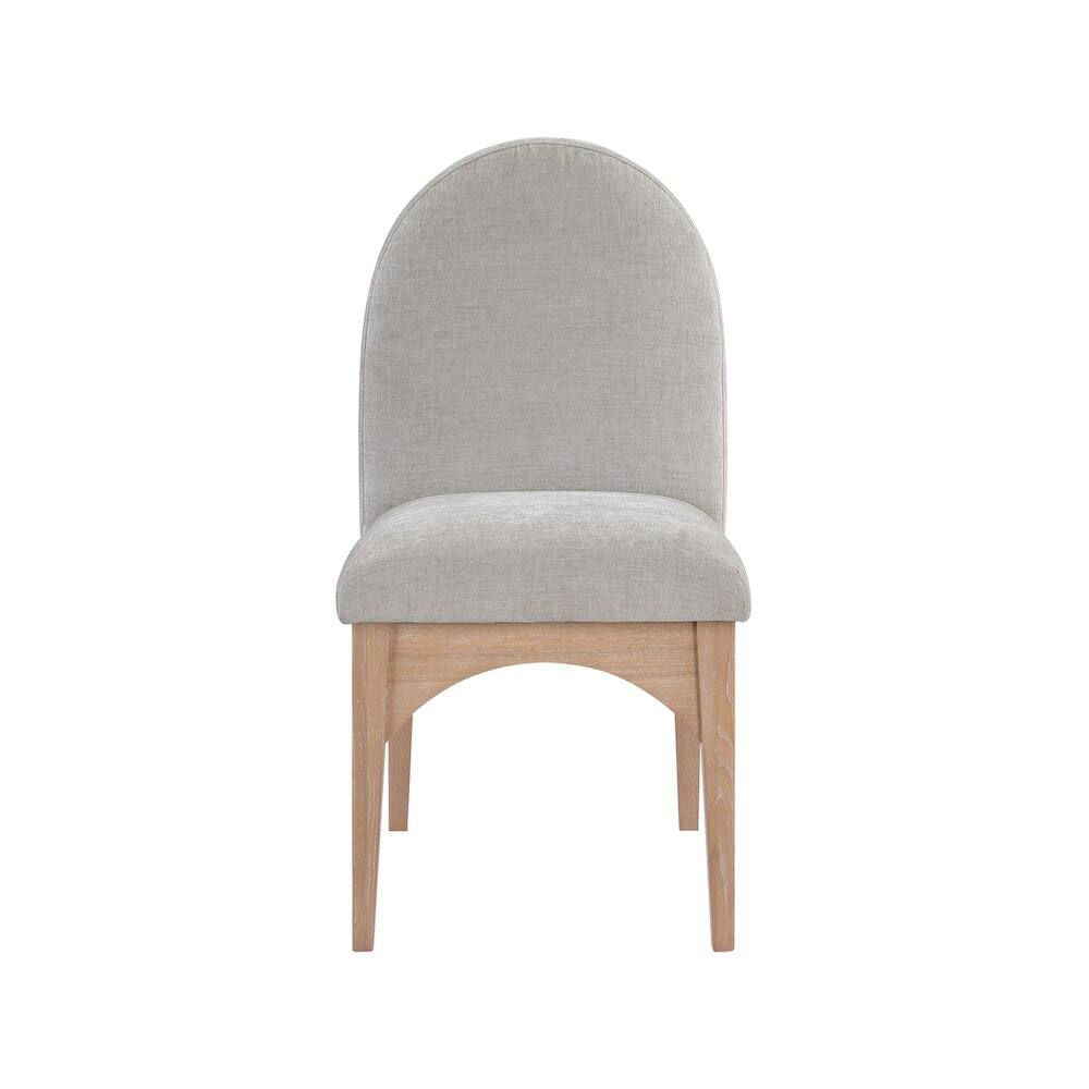 Alt View 1. Meridian Furniture - Waldorf Grey Chenille Fabric Dining Chair - Grey.