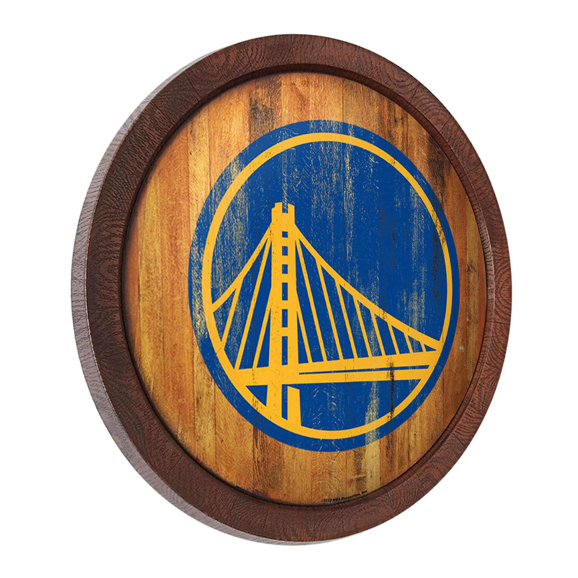 Alt View 1. The Fan-Brand - Golden State Warriors 20.25'' Faux Barrel Top Sign - Multicolor.