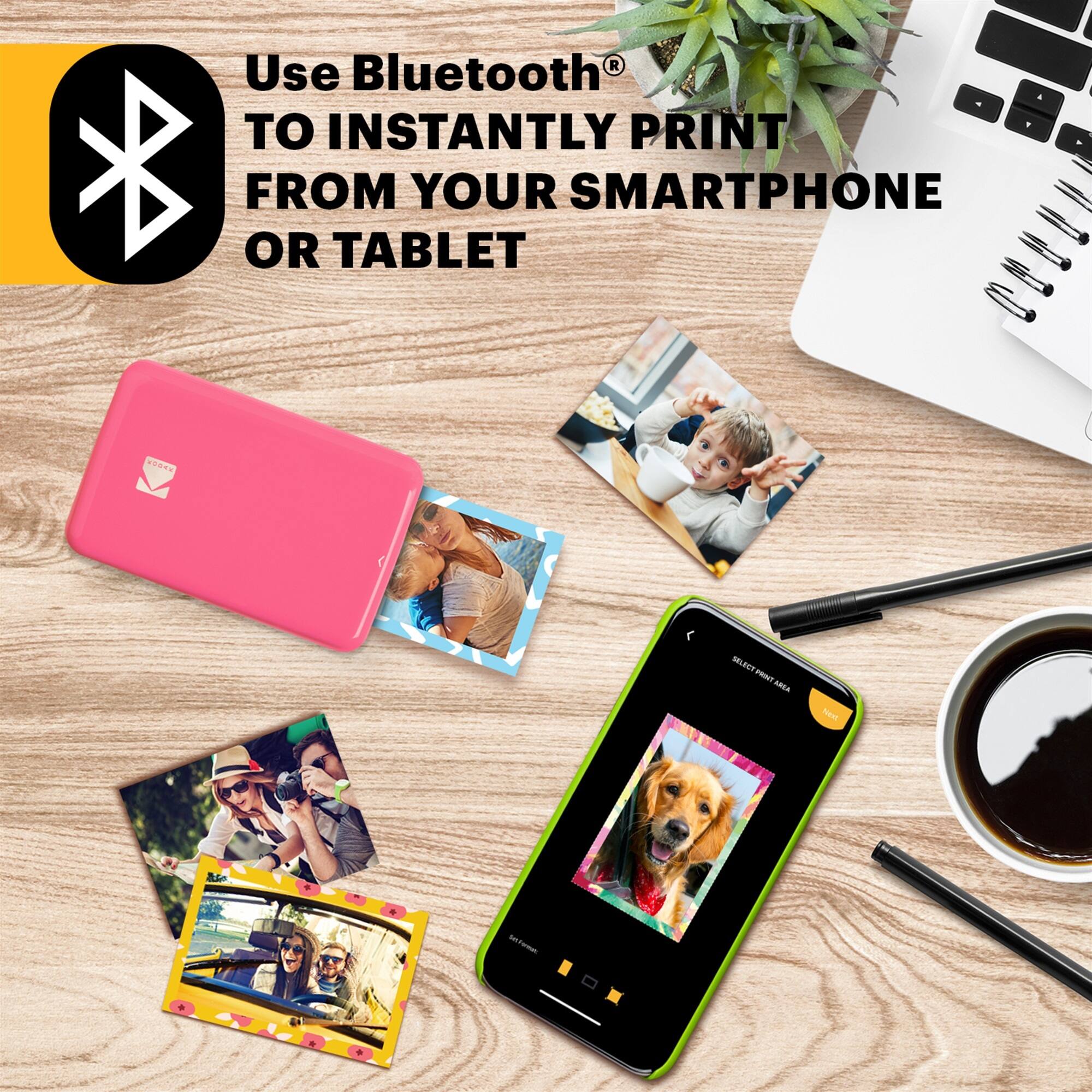 Use Bluetooth TO INSTANTLY PRINT FROM YOUR SMARTPHONE OR TABLET