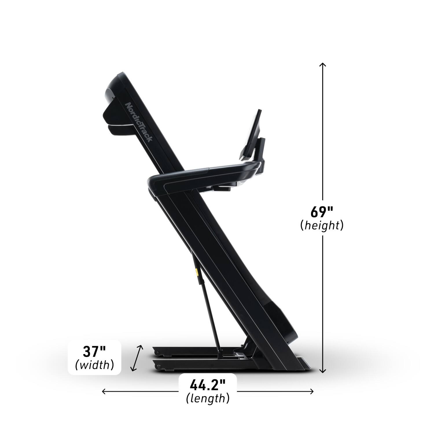 NordicTrack  
69" (height)  
37" (width)  
44.2" (length)