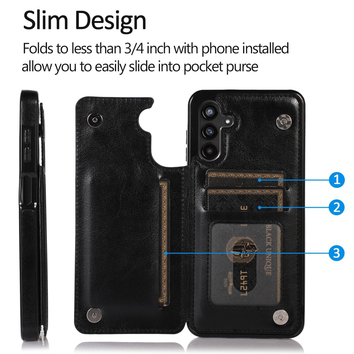 Slim Design  
Folds to less than 3/4 inch with phone installed allow you to easily slide into pocket purse  

1  
2  
3