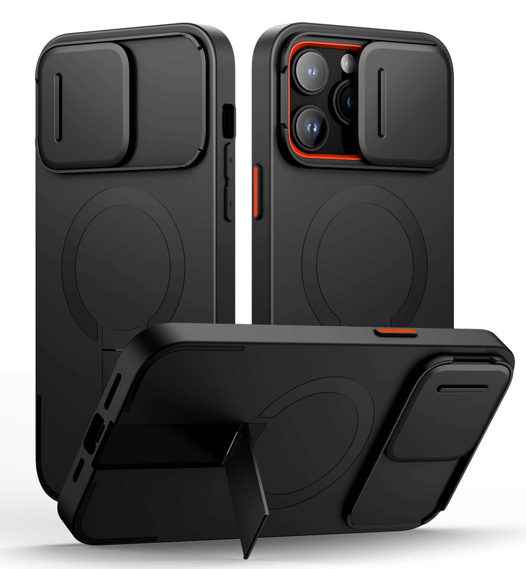 SURITCH - Bumper Case for iPhone 14 Pro Max with Camera Cover, Kickstand,Compatible with MagSafe, Shockproof Slim Protective Cover - Aurora Black price history on PriceWatchPro