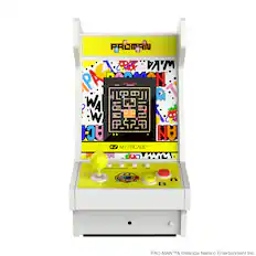 Sure, here is the corrected and grouped text from the image:
---
**PAC-MAN**
**MY ARCADE**
**PAC-MAN™ & ©Bandai Namco Entertainment Inc.**
**760 HIGH SCORE 00000**
**READY HOME**
**PAC-MAN**
**PAC-MAN™ & ©Bandai Namco Entertainment Inc.**
---
This text includes the branding, game title, score display, and copyright information from the arcade machine.