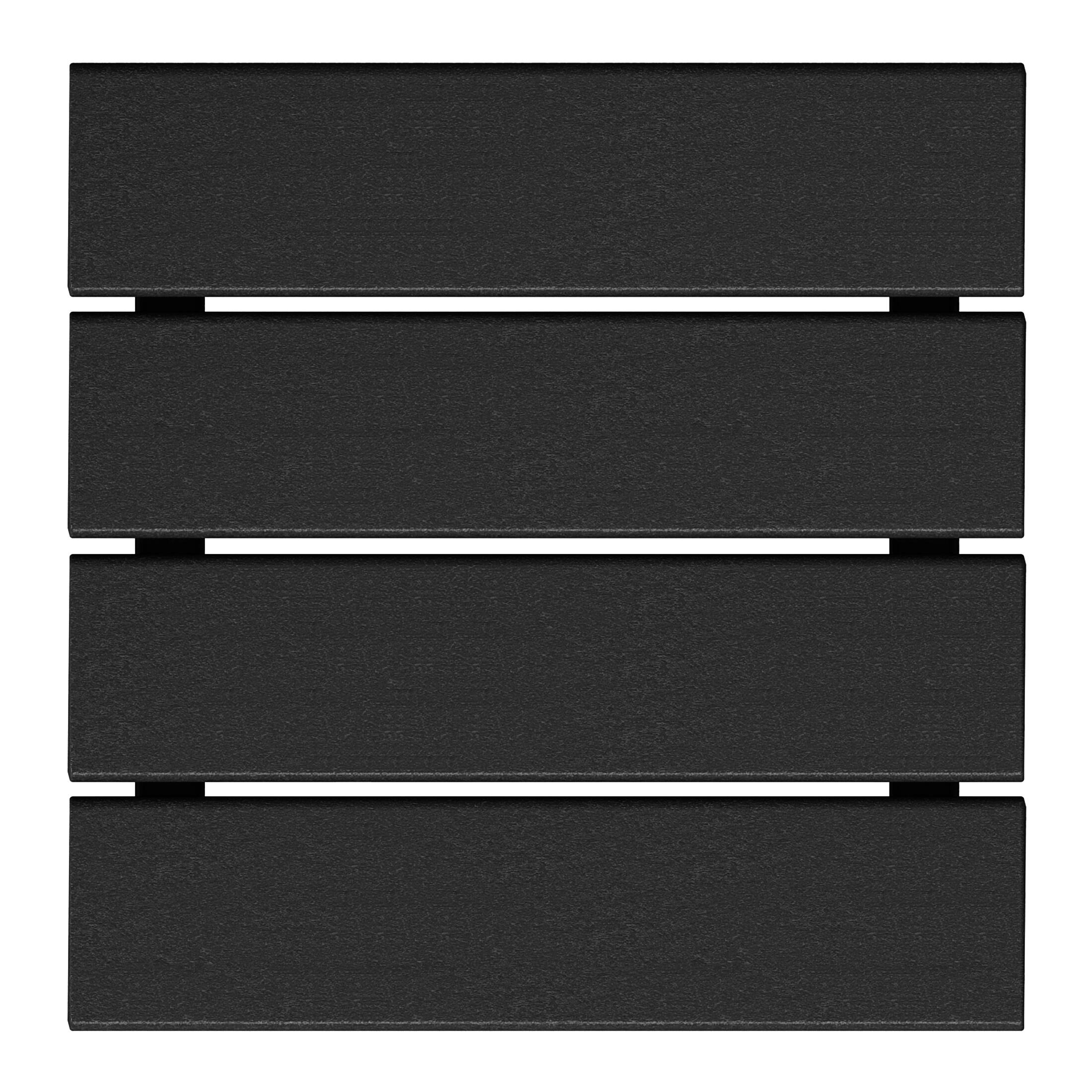 Alt View 2. WestinTrends - WestinTrends Malibu 14" square outdoor Side table for Adirondack chair - Black.