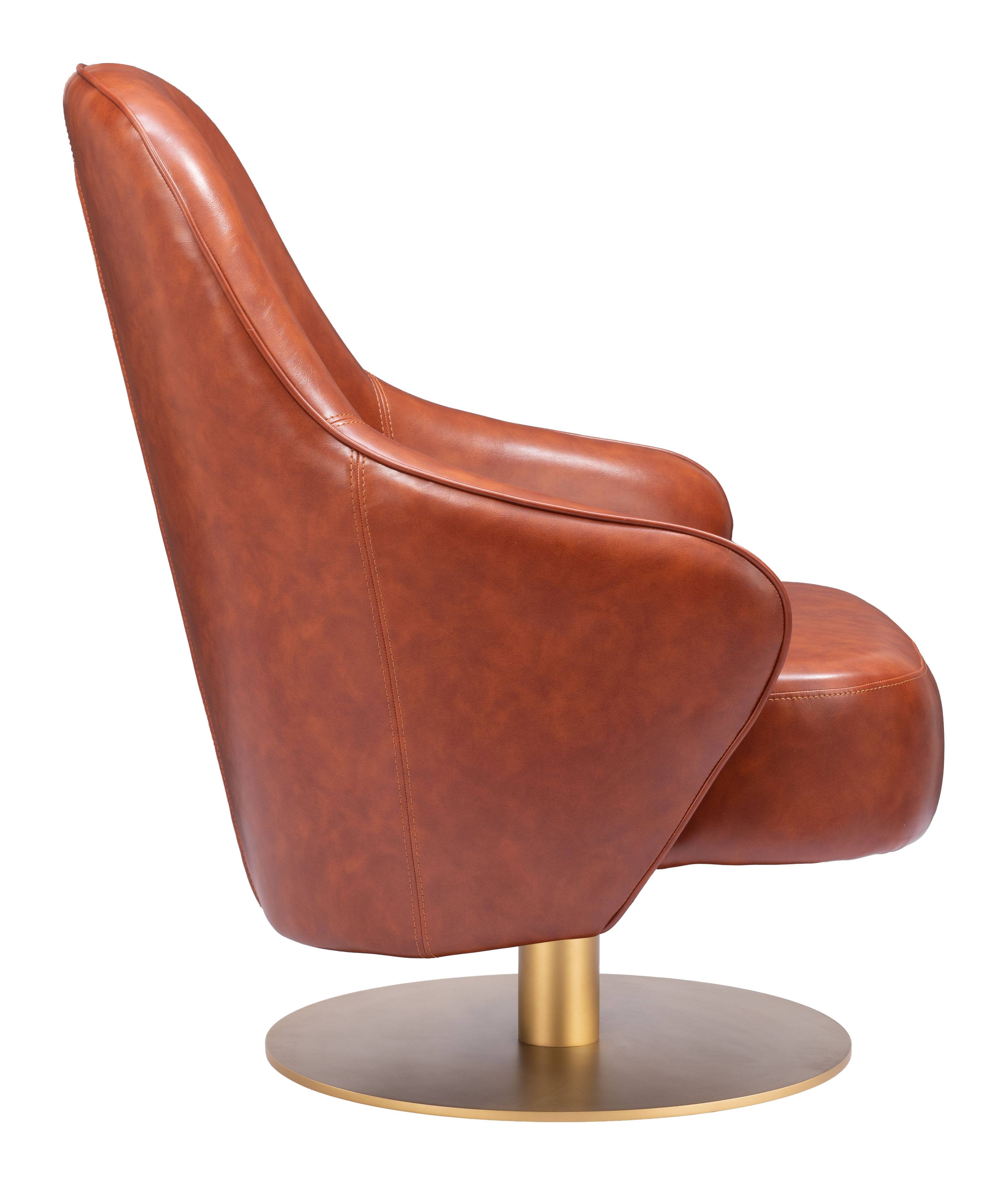 Back. Hivvago - Withby Accent Chair Brown - Brown.