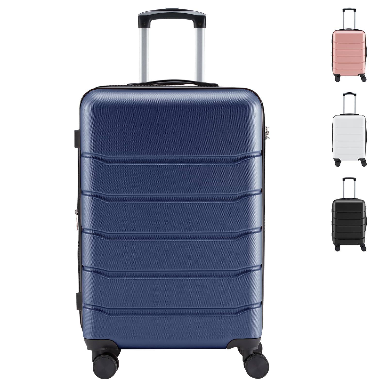 Dapper Styles Carry On Luggage Hard Shell Expandable Double Spinner ...