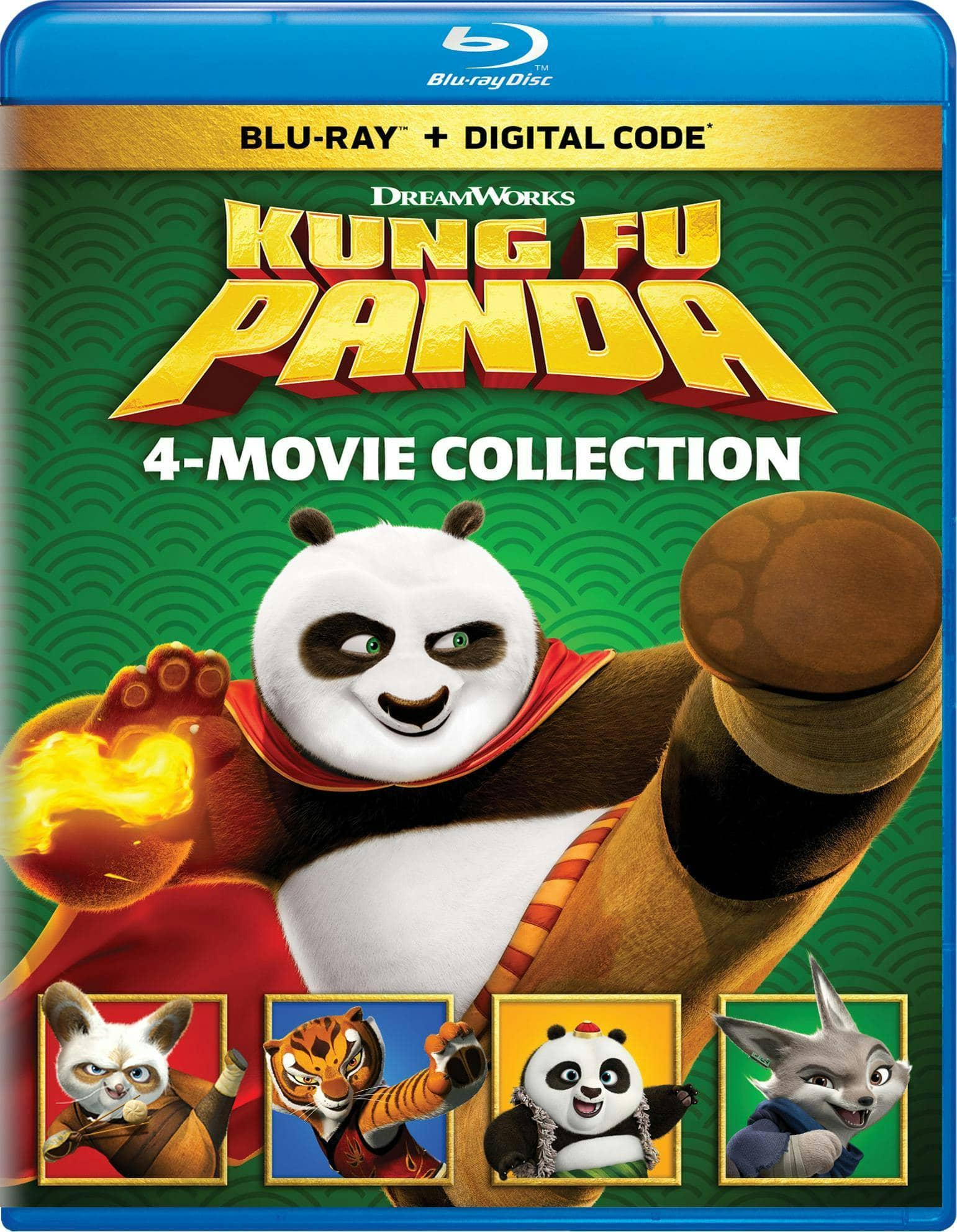 Kung Fu Panda: 4 Movie Collection (Blu-ray + Digital) [Blu-ray]