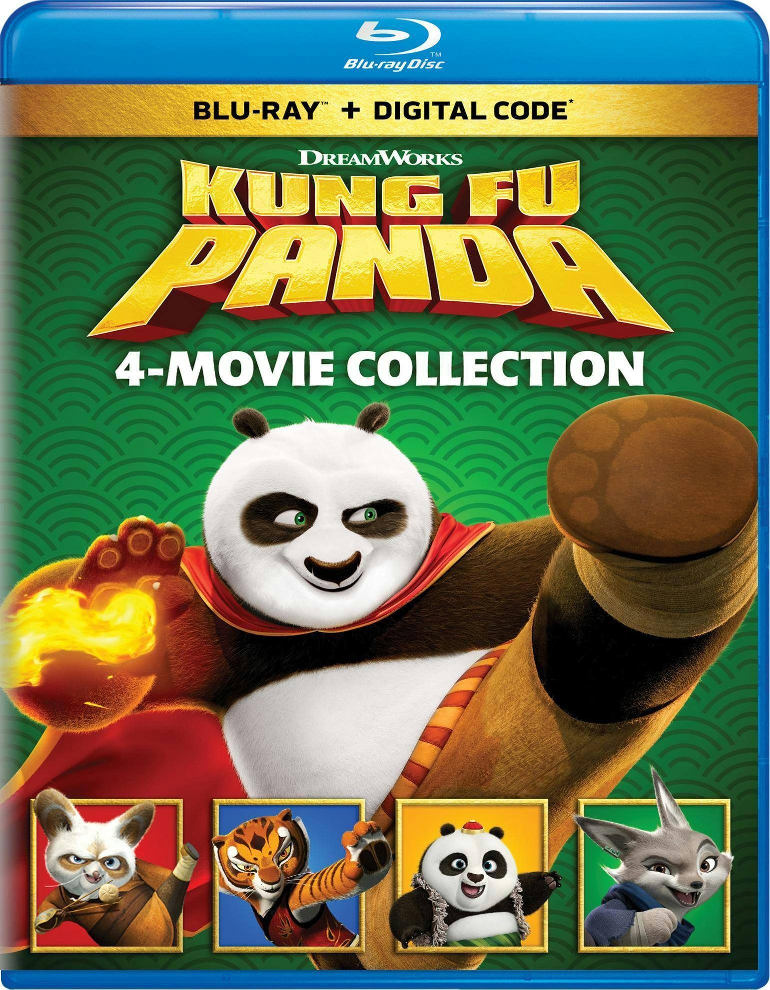 Kung Fu Panda: 4 Movie Collection (Blu-ray + Digital) [Blu-ray] [Standard]