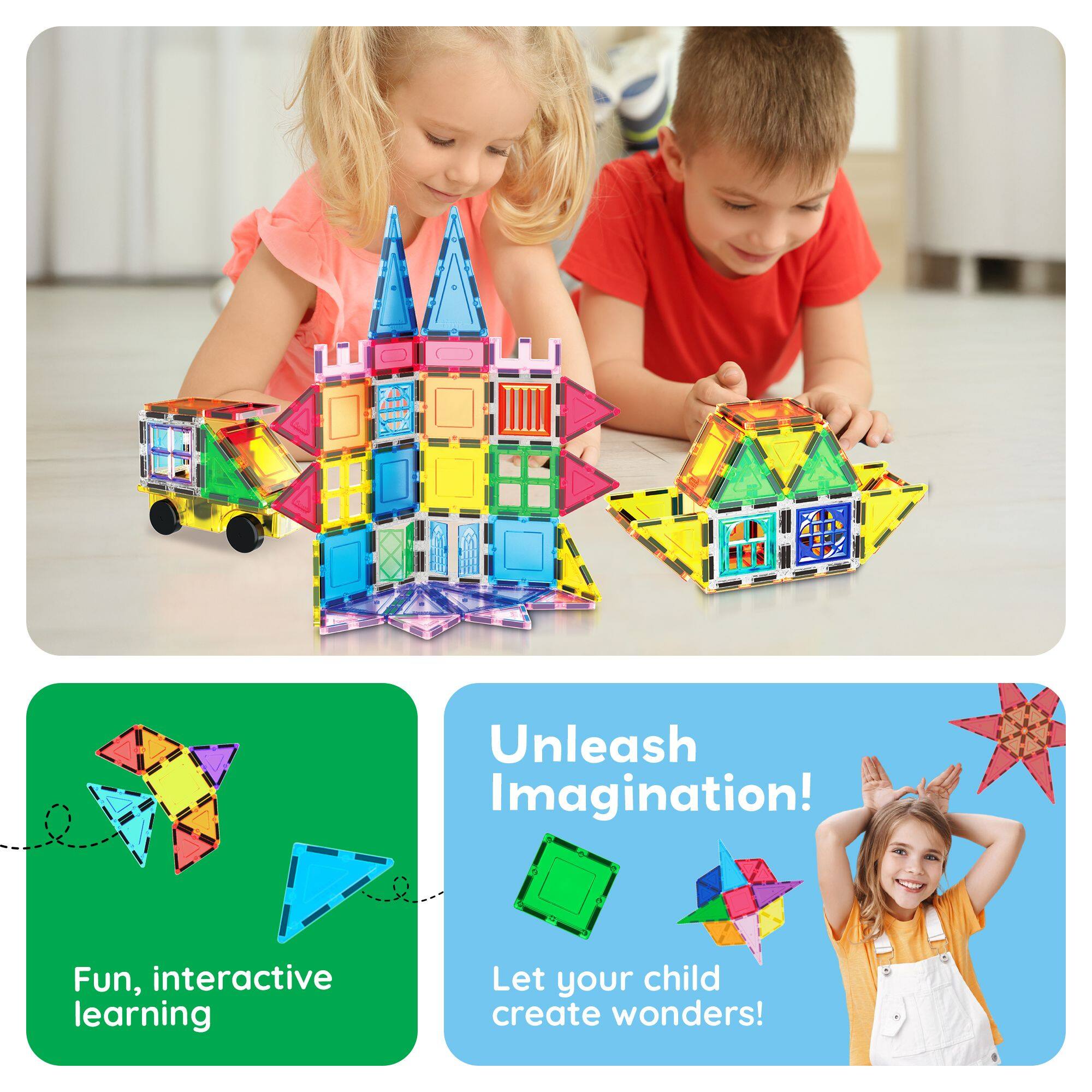 Unleash Imagination!  
Fun, interactive learning  
Let your child create wonders!