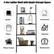 4-tier Ladder Shelf with Ample Storage Space Books Ornaments Plants Toiletries Photo Frames Kitchenware