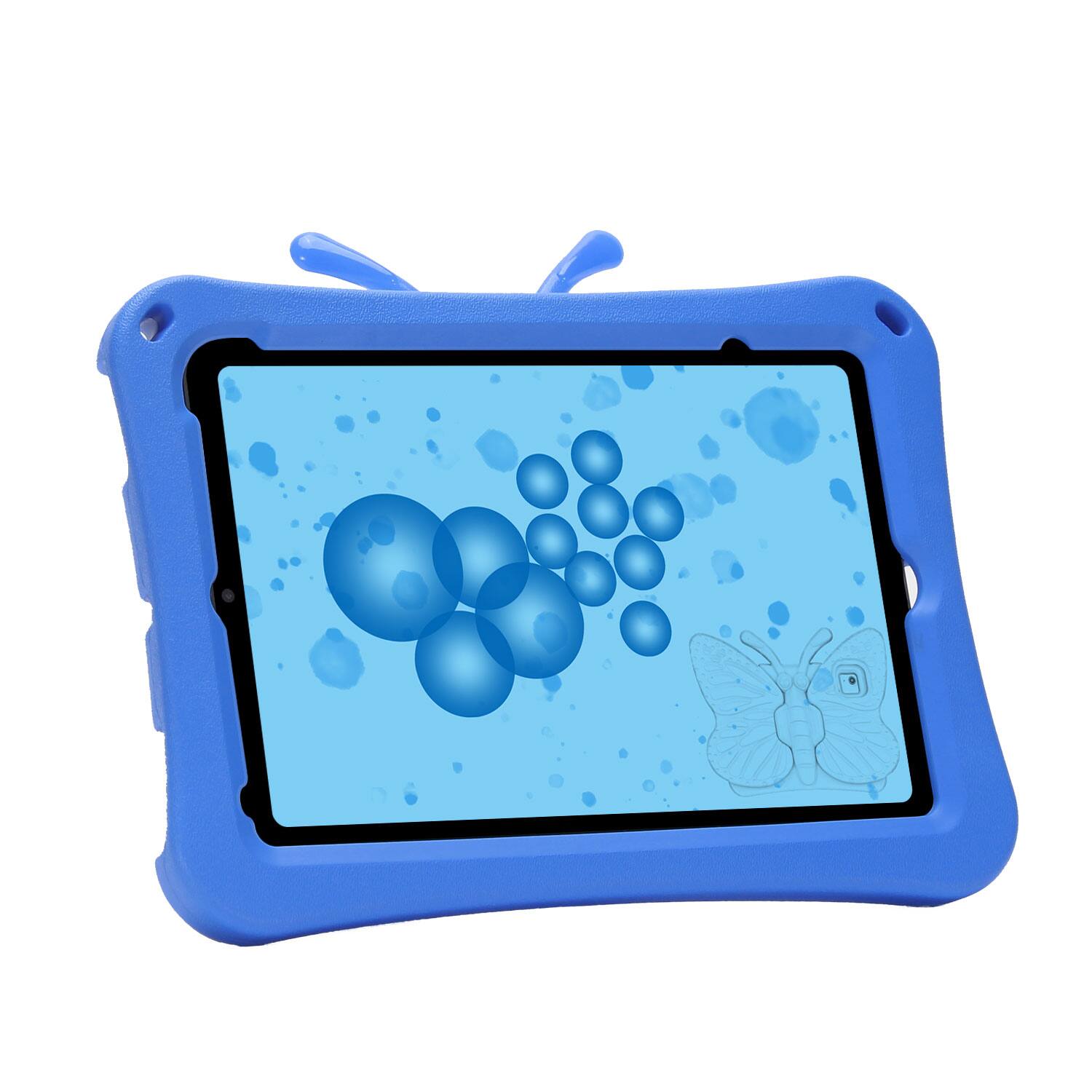 Alt View 1. Dteck - Kids Butterfly Case for Apple iPad mini (A17 Pro) 2024 & iPad mini 6th/5th/4th Gen,3D Cartoon EVA Shockproof Stand Cover - Blue.