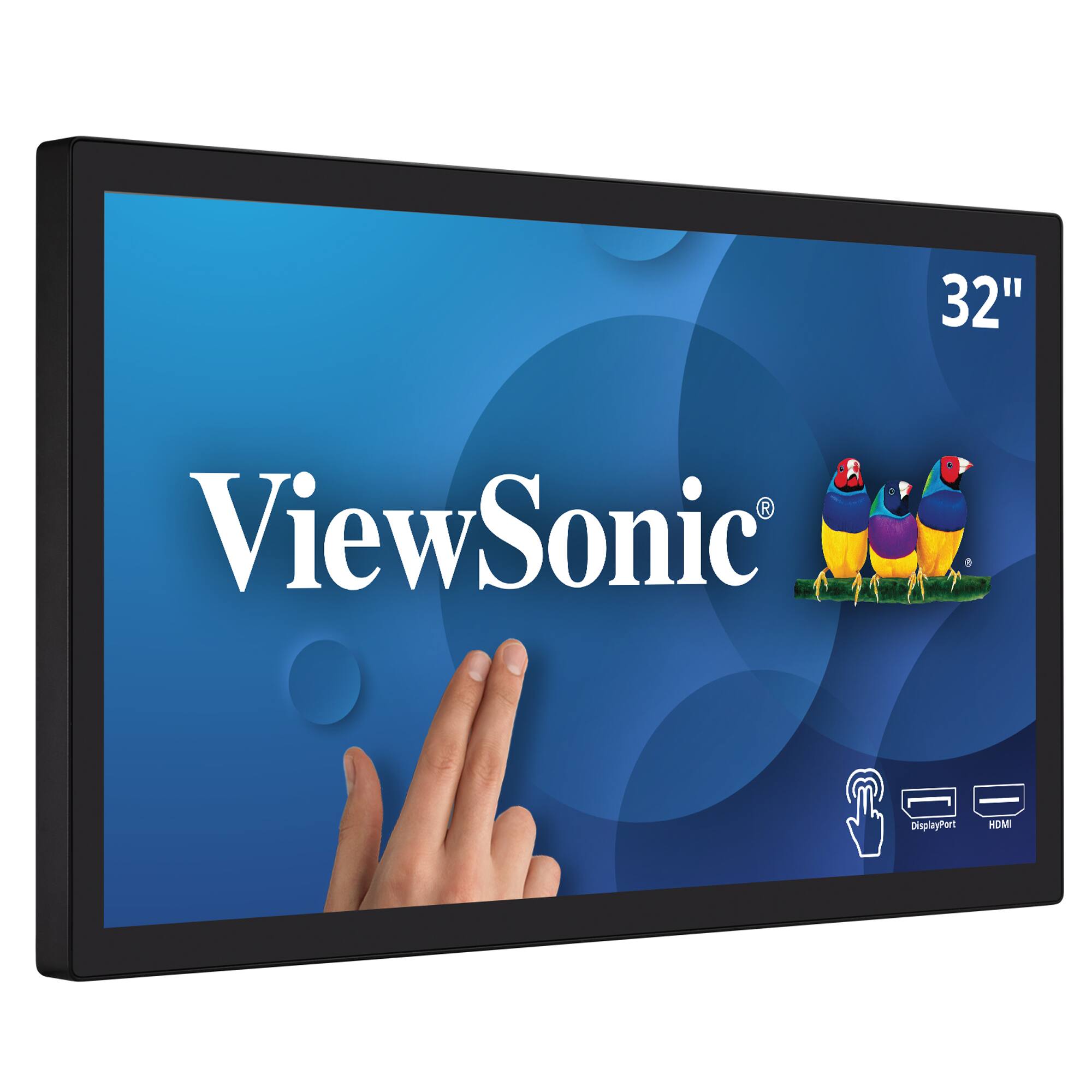 ViewSonic - Refurbished Excellent - TD3207 32" FHD Touch Screen Monitor with HDMI, USB and DP (CR) - Black