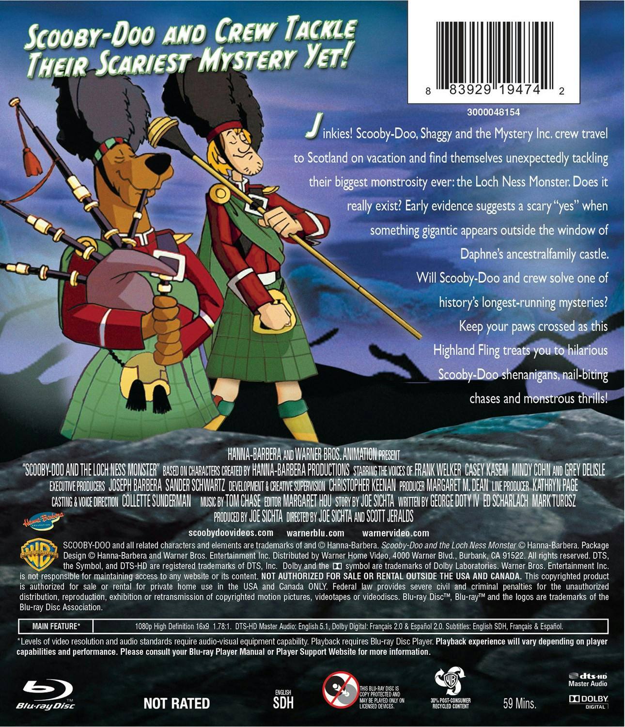 Back. Scooby-Doo and the Loch Ness Monster [Blu-ray].