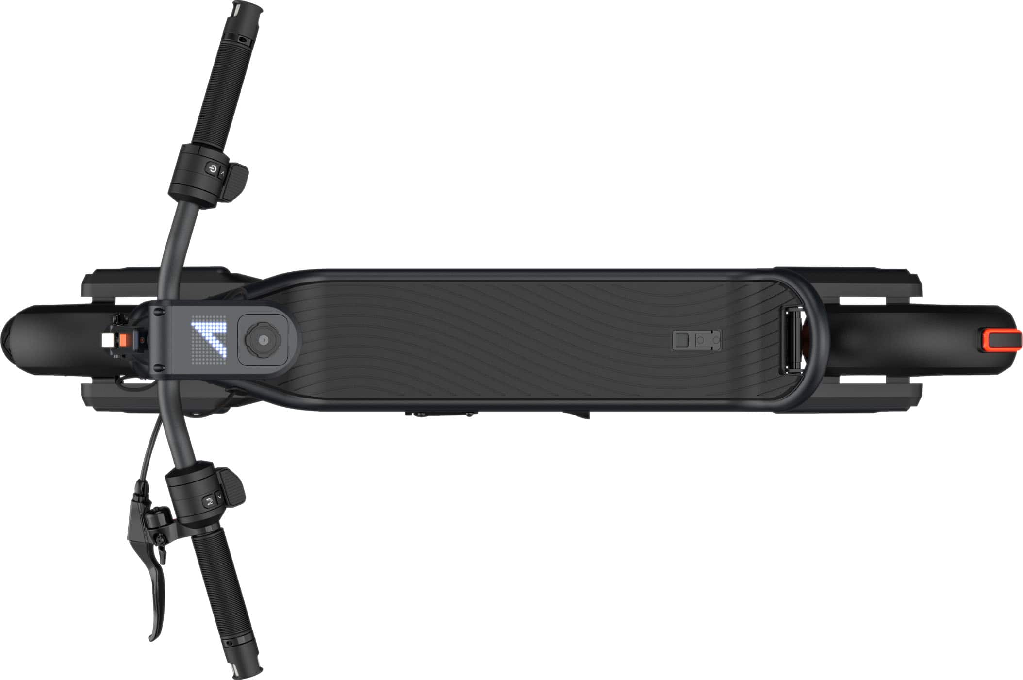 Left. Apollo - Explore 2025 Premium Electric Scooter w/37 mi Max Range & 25 mph Max Speed - Space Gray.