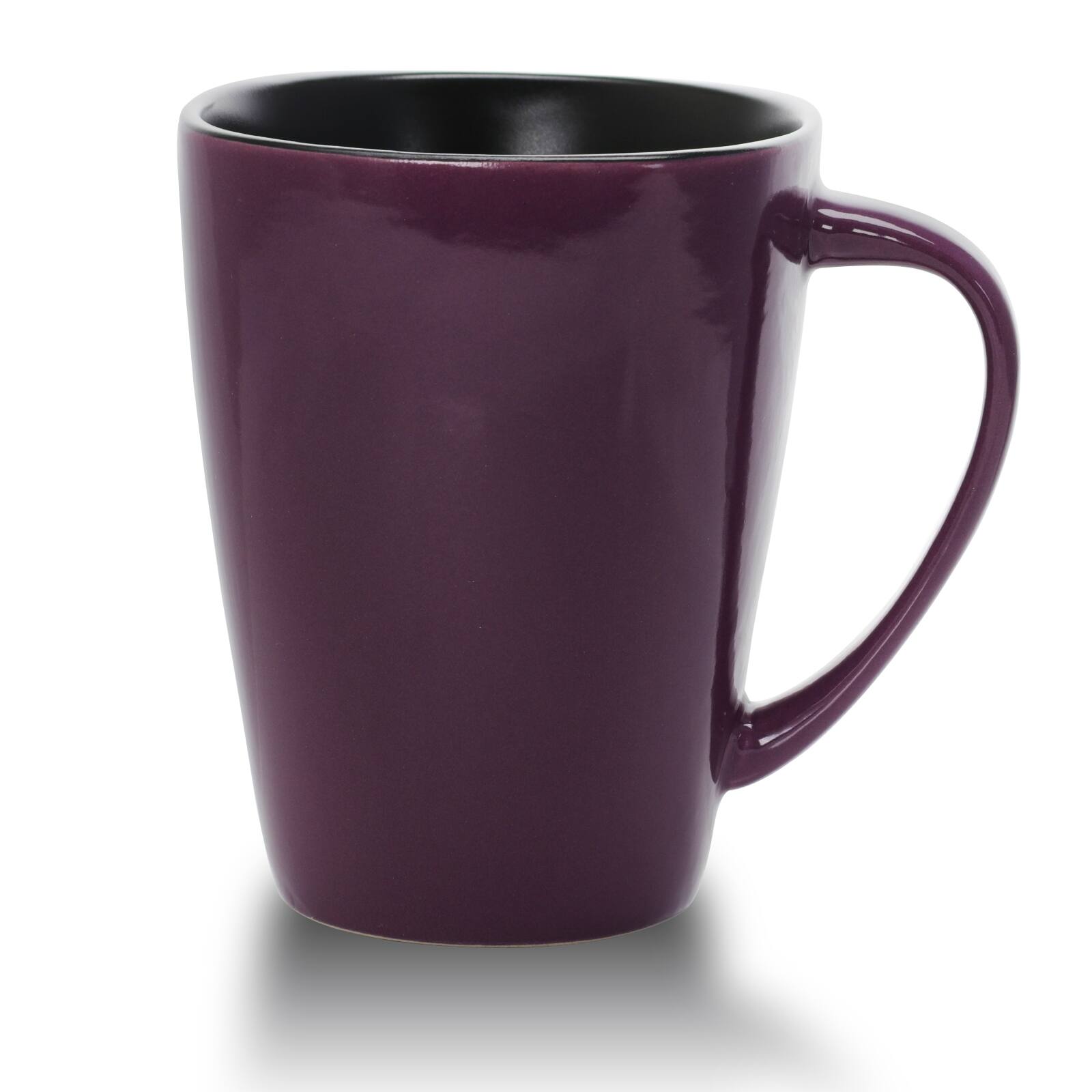 Alt View 5. Elama - Elama Mulberry 14 oz Stoneware Mugs in Purple, Set of 6 - Purple.