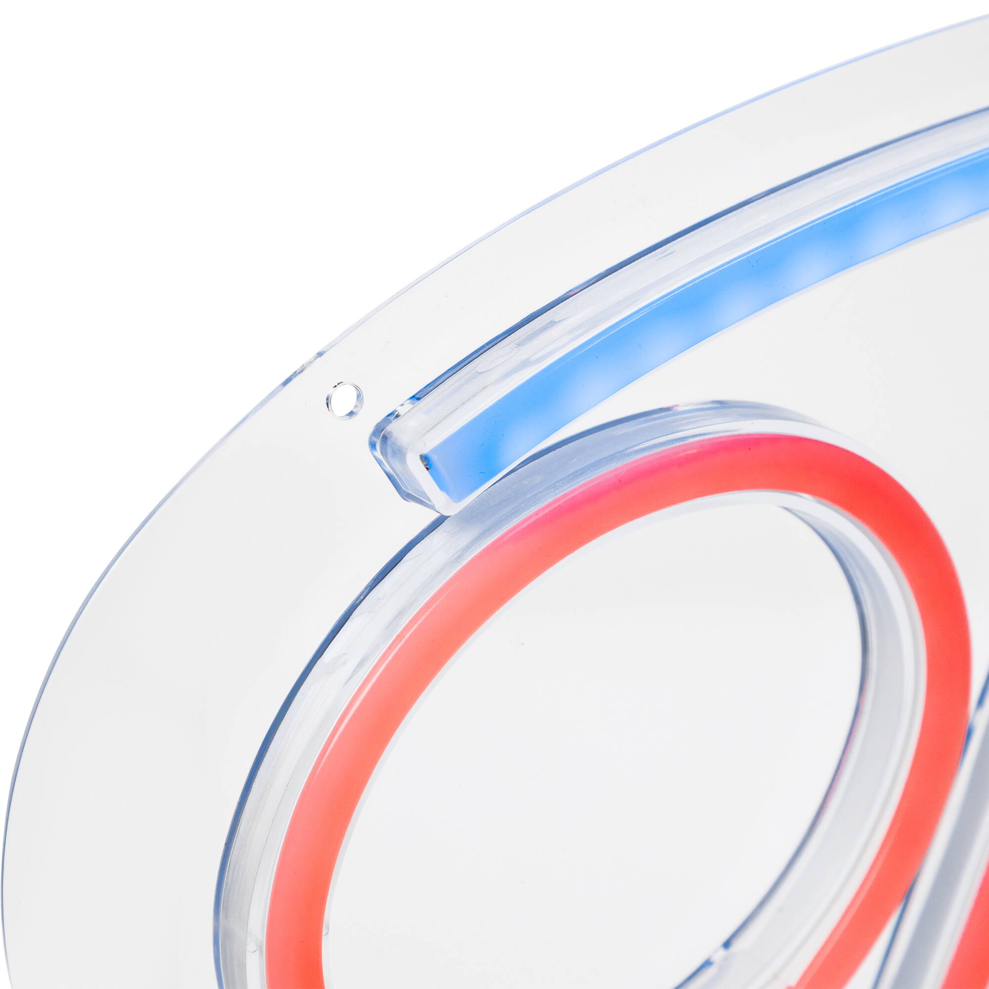 Alt View 5. Northlight - LED Open Neon Lighted Wall Sign - 17.75" - Red and Blue - Red.