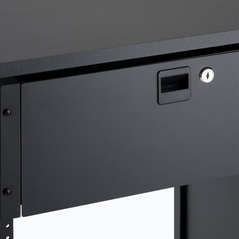 Alt View 5. On Stage Stands - On-Stage Locking Rack Drawer, 4U (RDL4000) - Black.